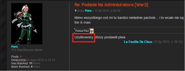 Zamiast "Użytkownicy" pisze "UżUtkownicy"